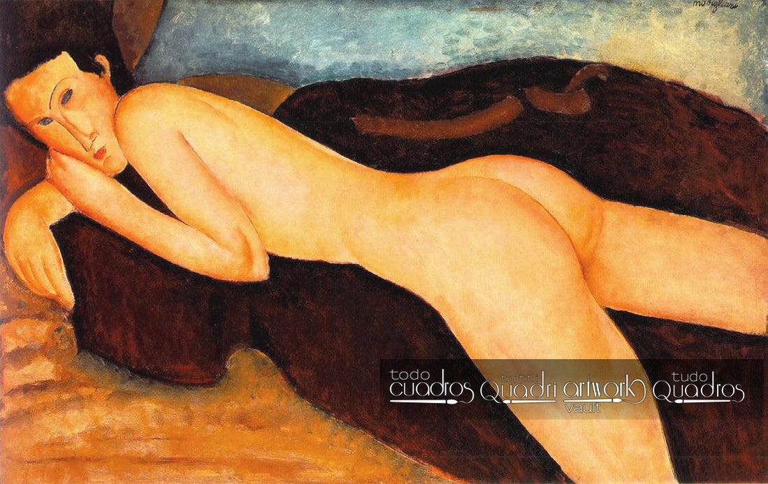 Desnudo recostado de espaldas, Modigliani